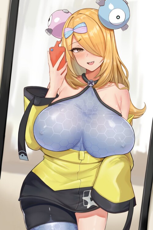  cynthia and iono pokemon and 3 more drawn by akamashi sample c89ec7e4effc2018148f9fc940d395e7