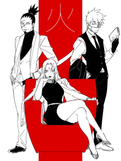  tsunade hatake kakashi and nara shikaku naruto and 2 more drawn by noeunjung93 sample f8d1f7d367c16