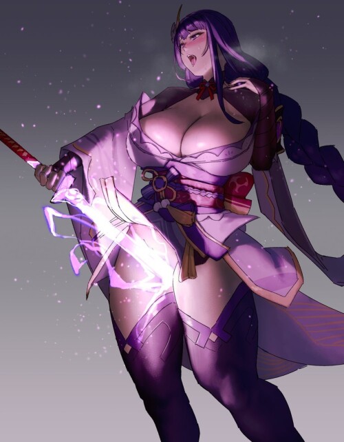  raiden shogun genshin impact drawn by eu03 sample caa82f80598c443fbff0d2521a8cdf13