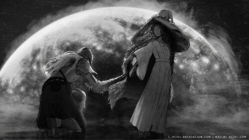  ranni the witch tarnished and bloody wolf elden ring drawn by l aciel sample dff3cb628af0aed291721f
