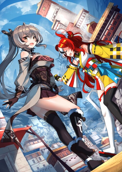  nanashi mumei and hakos baelz hololive and 1 more drawn by skychengsart sample 5adb52c09b290347a446
