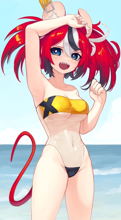  hakos baelz hololive and 1 more drawn by yoako sample 13cc268bd9141f54e12464fce06072b3