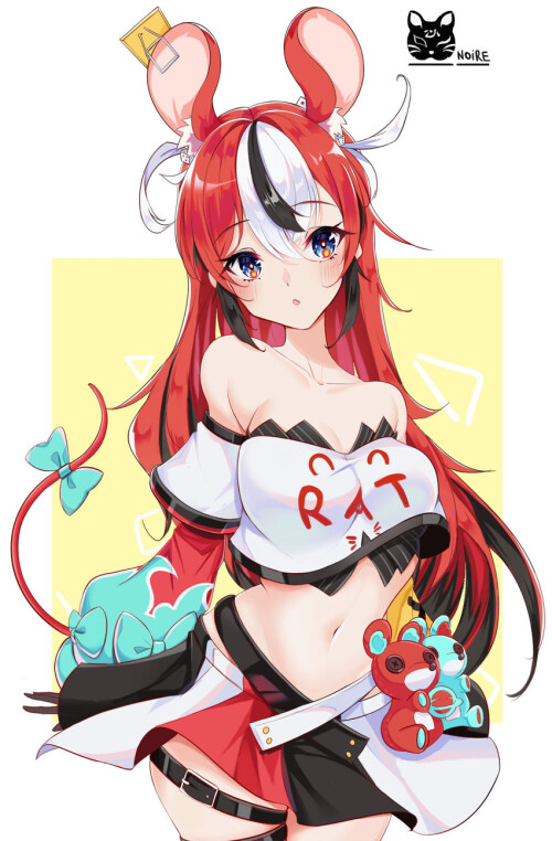  hakos baelz hololive and 1 more drawn by noirekr sample 52e7a41eb55548dad892bea56740373e