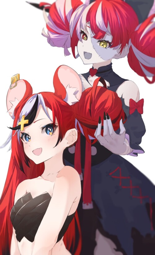  hakos baelz and kureiji ollie hololive and 2 more drawn by azusa azunyan12 sample 63a0fbda718bd212c