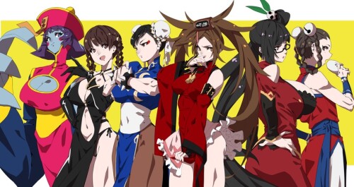  chun li lei lei kuradoberi jam litchi faye ling lei fang and 1 more street fighter and 6 more drawn