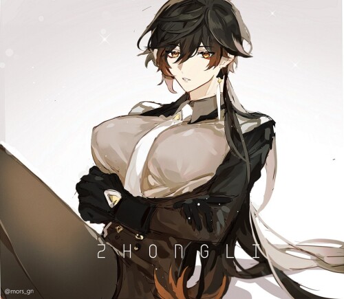  zhongli genshin impact drawn by mors gn sample 789a8185dc0180a75d4b78052e69c463