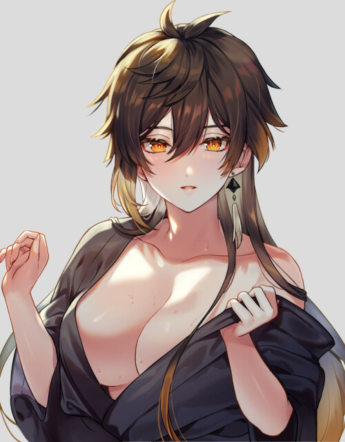  zhongli genshin impact drawn by ritsu re710pngn sample 64c5d8a7457f522d96a74ff00f81139c