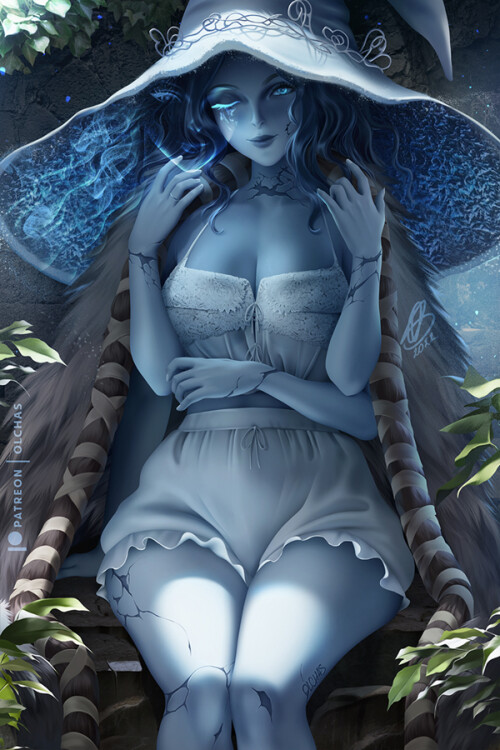  ranni the witch elden ring drawn by olchas 299835dde94e91127134a95c69eb5125