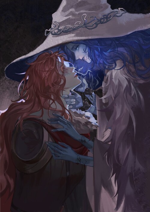  ranni the witch and malenia blade of miquella elden ring drawn by agong sample 410fba6d1ec74bfb7660