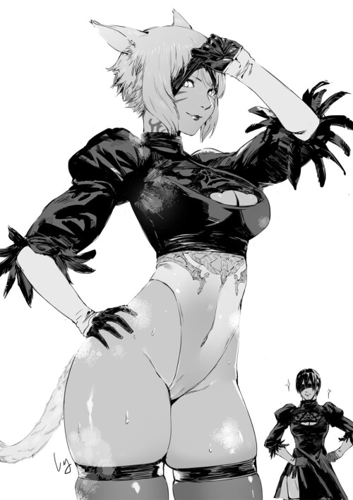  yorha no 2 type b y shtola rhul and adventurer final fantasy and 3 more drawn by club3 sample 8a0cb