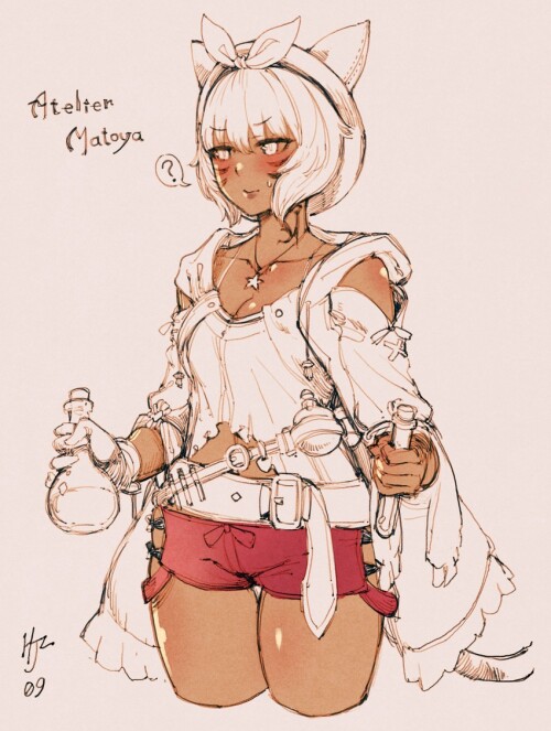  reisalin stout and y shtola rhul final fantasy and 4 more drawn by hjz artemi sample 563794233b56cf