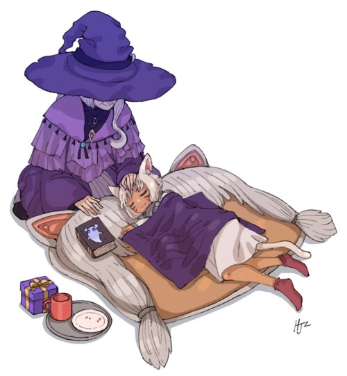  y shtola rhul and matoya final fantasy and 1 more drawn by hjz artemi sample d77e3a3107249fe427a82a
