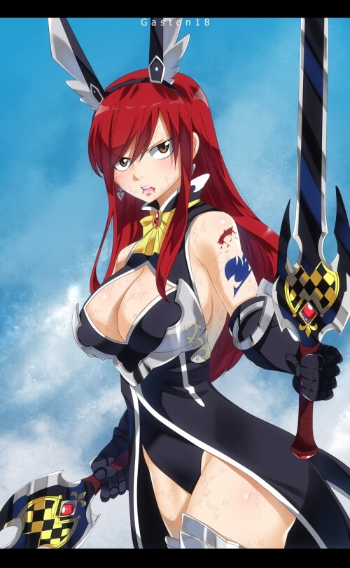  erza scarlet fairy tail drawn by gaston18 and mashima hiro sample bfd9a7173202dd475f890a997be143da