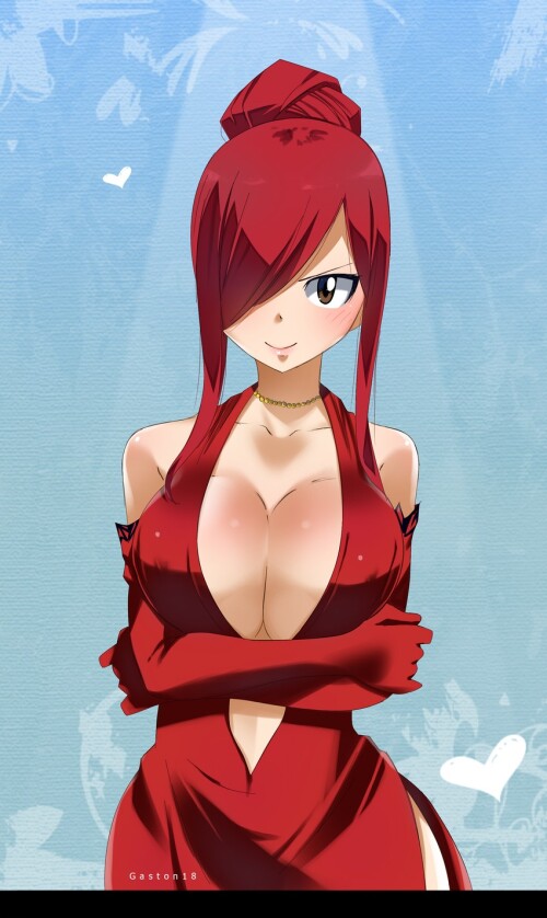  erza scarlet fairy tail drawn by gaston18 sample f4aae57357e0286df43699cd667e2db1