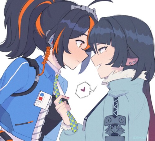  zhu yuan and jane doe zenless zone zero drawn by jei jeiwalking sample 9409c873fea53c48c40479148e08