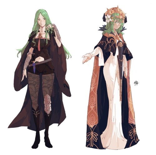  byleth byleth rhea and enlightened byleth fire emblem and 1 more drawn by sakuremi sample a04557ff3