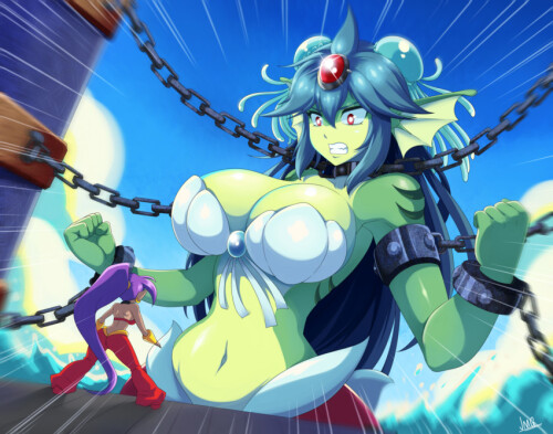 shantae and giga mermaid shantae and 1 more drawn by jmg sample 5efbd708ee9cb3131eaf556a34b95dba