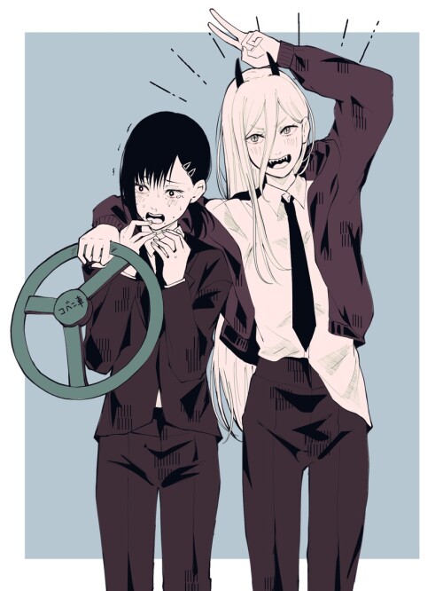  power and higashiyama kobeni chainsaw man drawn by toukaairab sample b93dad066609ccd25968bd84f7341a