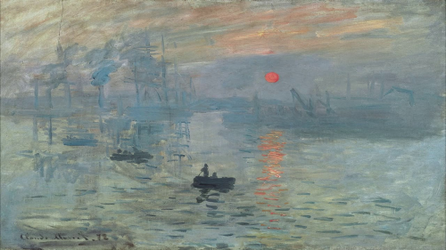 Claude Monet’s 1872 painting, Impression, Sunrise