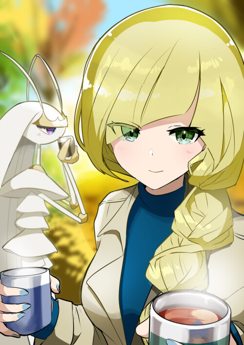  lusamine and pheromosa pokemon and 2 more drawn by akanboh sample 9ac080eb25e8e9be68d078182594395d
