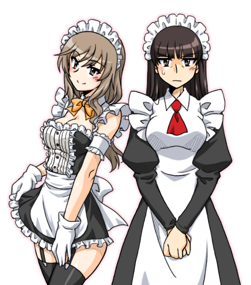  nishizumi shiho and shimada chiyo girls und panzer drawn by oosaka kanagawa 0199f0c4dc379b5072218d6