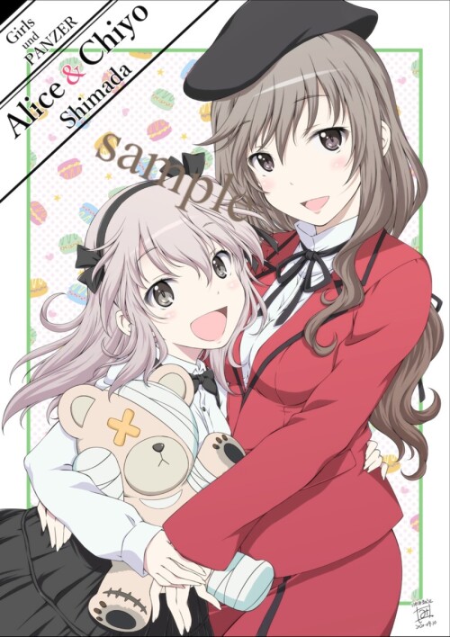  shimada arisu boko and shimada chiyo girls und panzer drawn by iwami kyuuto sample 189d1edca9e4b717