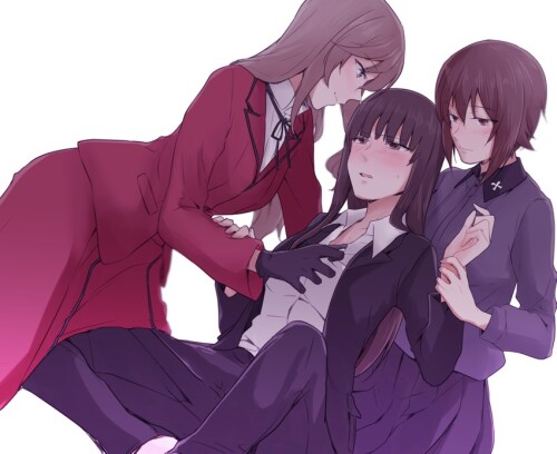  nishizumi maho nishizumi shiho and shimada chiyo girls und panzer drawn by yuuhi arcadia sample 4a0