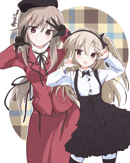  shimada arisu and shimada chiyo girls und panzer drawn by getsumen suibaku ver a c sample 967778dc8