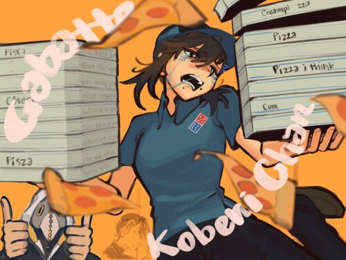  higashiyama kobeni violence devil and kobeni otouto chainsaw man and 1 more drawn by liowig sample 