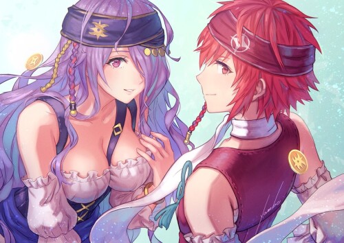  camilla hinoka camilla and hinoka fire emblem and 2 more drawn by anbe yoshirou sample 49b896530e95