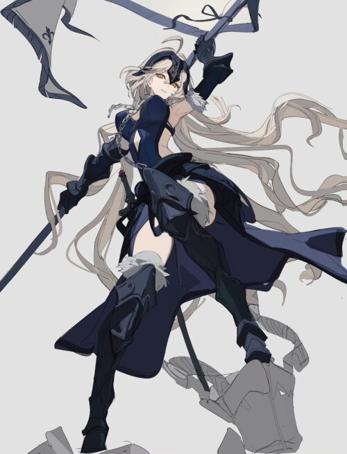  jeanne d arc alter jeanne d arc alter and jeanne d arc alter fate and 1 more drawn by kumatangent s