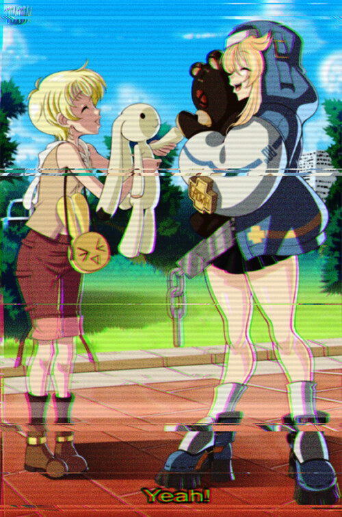 bridget roger and souma momiji guilty gear and 1 more drawn by reiji sakamoto d988107796d8bc8f04c95