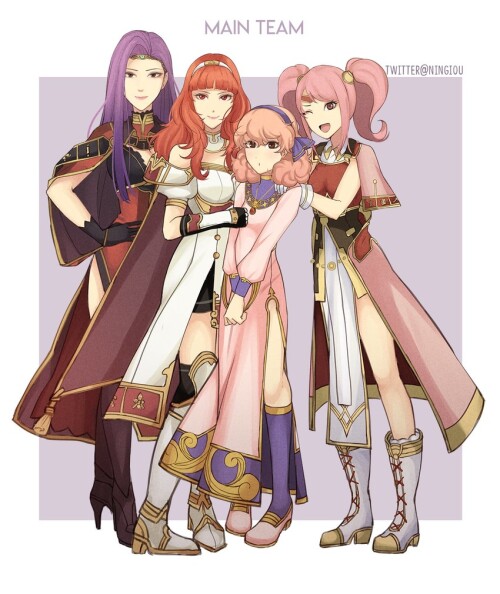  celica sonya genny and mae fire emblem and 2 more drawn by kyou ningiou sample 3b9be37f7dfde2d8e20b