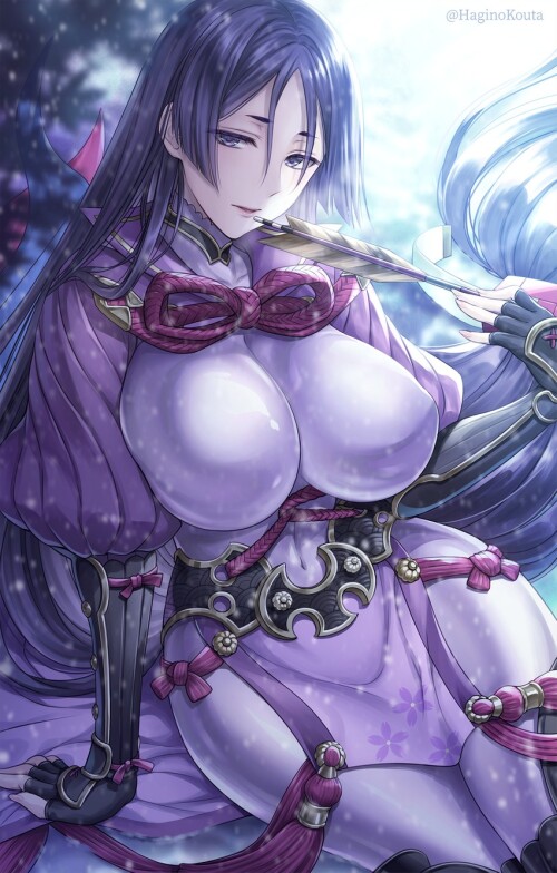  minamoto no raikou fate and 1 more drawn by hagino kouta sample 9aaeea45a6682857ce08421d69c17909