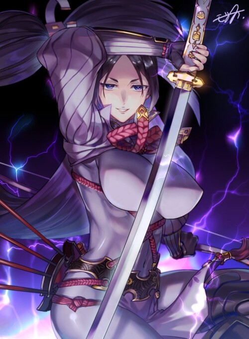  minamoto no raikou fate and 1 more drawn by mozu suka ffcc7f030dbbd45dc58a17772766073b