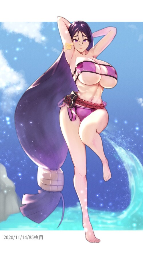  minamoto no raikou and minamoto no raikou fate and 1 more drawn by zumizu sample ab0477394dd18862a9