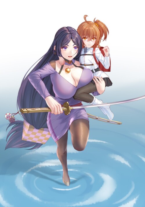  fujimaru ritsuka and minamoto no raikou fate and 1 more drawn by ryuuzouji usagi sample 635df64694c