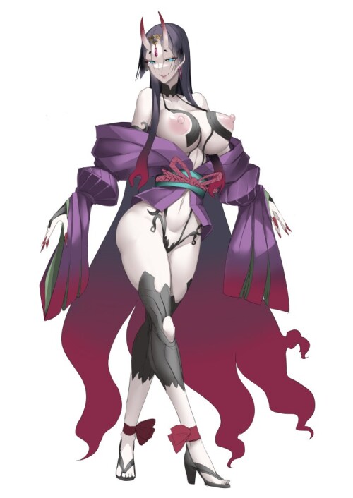  shuten douji and minamoto no raikou fate and 1 more drawn by ky b84b9b368bd47fcb2963928eb211e9bf