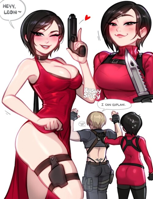  crewmate leon s kennedy and ada wong resident evil and 4 more drawn by blushyspicy sample 13e09016f