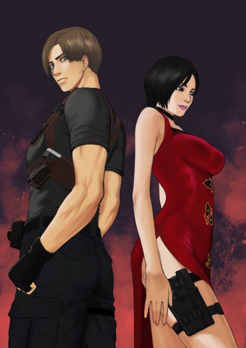  leon s kennedy and ada wong resident evil and 1 more drawn by 5tatsu sample 8a40da21500fb68bde6222e