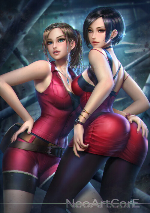  ada wong and claire redfield resident evil and 2 more drawn by neoartcore 6c6e968b6c2212e09e440293b