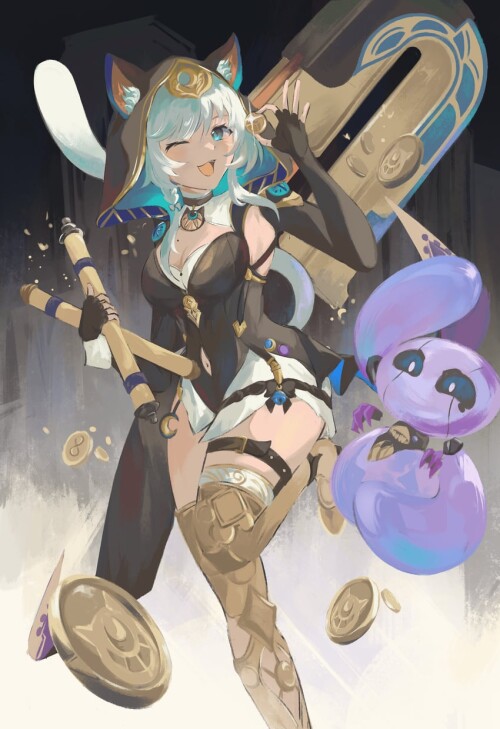  cipher and spirithief bartholos honkai and 1 more drawn by yuekitori sample c43a9c97c24768977fa623d