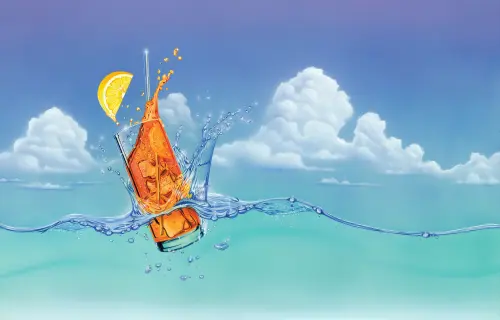 Dropped Iced tea by Bern Foster
