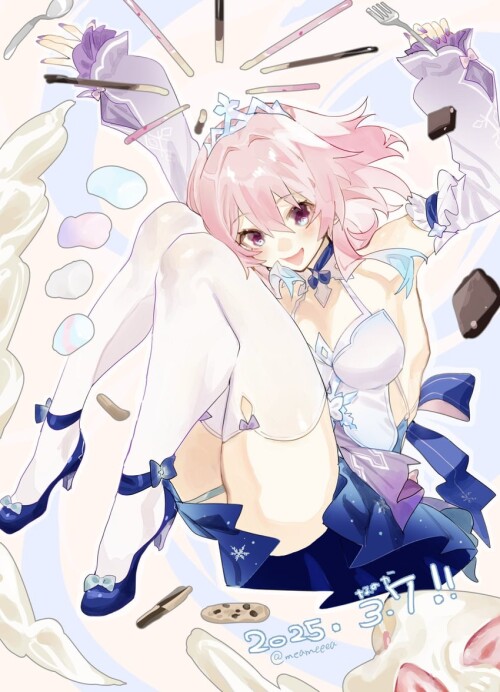  march 7th honkai and 1 more drawn by meameeea sample cace99bf442a824de5e90246a3c72c5f