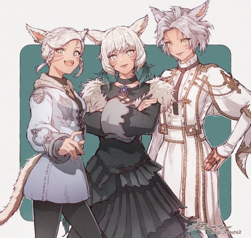 y shtola rhul y mhitra rhul and y adebh rhul final fantasy and 1 more drawn by mugi kosuta sample a