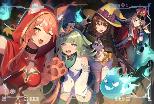  trailblazer stelle pom pom huohuo sushang and 2 more honkai and 1 more drawn by lucio luci0 52 samp