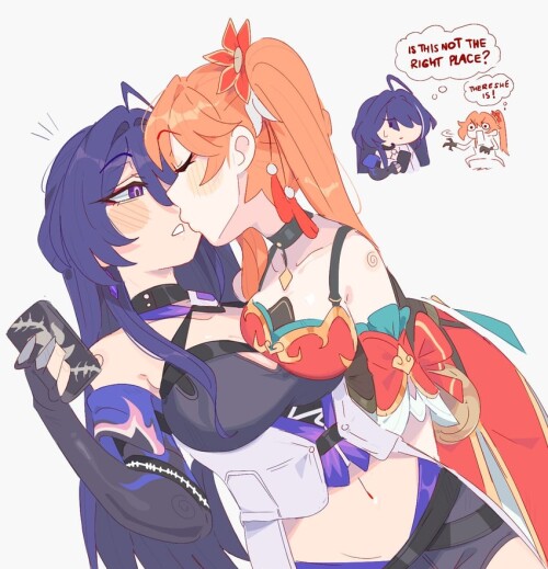  acheron and guinaifen honkai and 1 more drawn by unfamousradish sample 09c77e796a2fc59095e0cff7f1e6