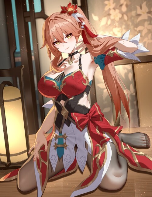  guinaifen honkai and 1 more drawn by wu ganlan cai sample 3c9bd20ee3e17165275a7c00cc115d96