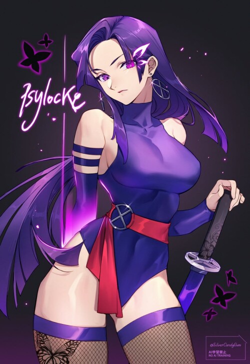  psylocke marvel and 1 more drawn by silvercandy gum sample 485f3e77742ba2e02234a83eba3eae3d