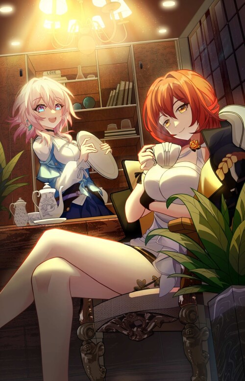  march 7th and himeko honkai and 1 more drawn by kugu natie sample 0d3f8365b46f7bd3098c0a77dc4e4f61